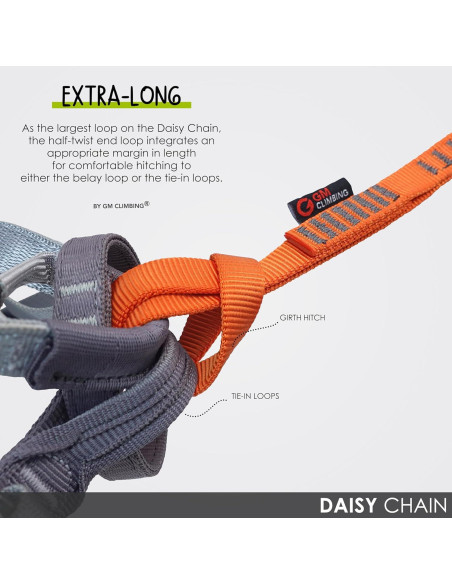 Cadena de Daisy GM CLIMBING Nylon 16mm 22kN 120cm CE UIAA