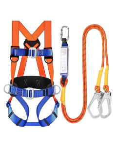 Arnés de Seguridad TRSMIMA para Caídas con Cuerda 2m