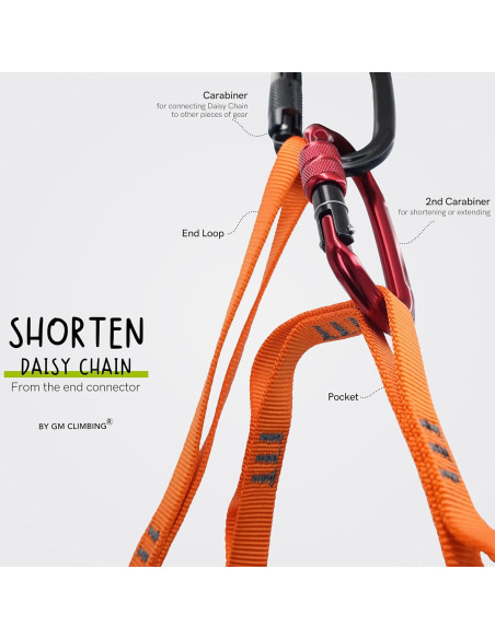 Cadena de Daisy GM CLIMBING Nylon 16mm 22kN 120cm CE UIAA