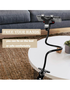 Soporte para Teléfono Selfdee Flexible con Clip Negro 2
