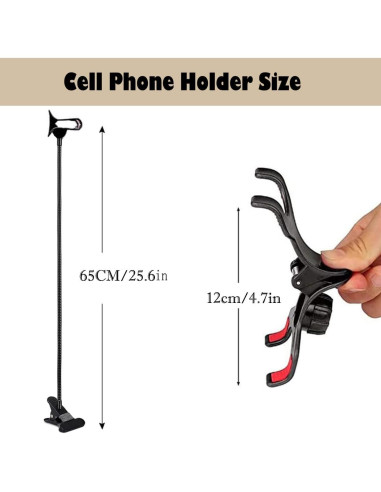 Soporte para Teléfono Selfdee Flexible con Clip Negro