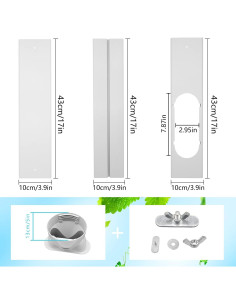 Kit Ventilación Ventana Aire Acondicionado GOZFLVT 5" 2