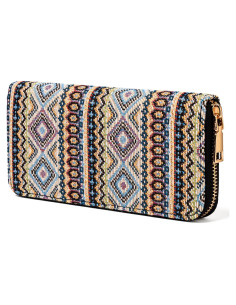 Billetera Boho Western Nabegum para Mujeres Lienzo 0.18 kg