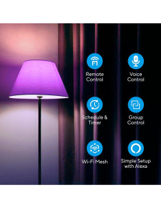 Bombillas LED U-tec A19 1100 Lúmenes RGB 2 Paquete 2