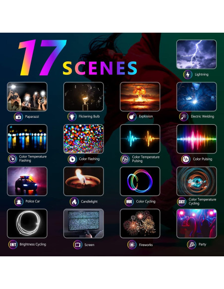 NEEWER Luz LED RGB168 60W con Control App y Soporte 200cm