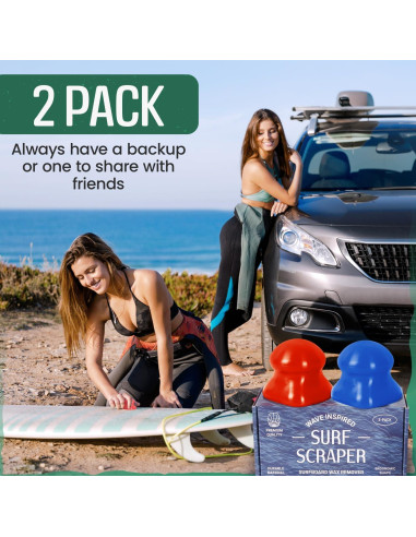Removedor de Cera para Surf Samorillo 2 Pack Ergonómico