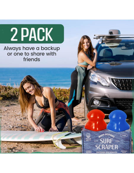 Removedor de Cera para Surf Samorillo 2 Pack Ergonómico