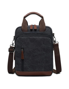 Bolsa de Hombro Cruzada mygreen Negra 23.88x8.89x29.97cm