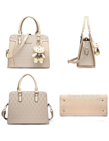 Conjunto de 4 Bolsos de Moda para Mujeres - Negro