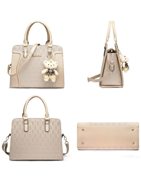 Conjunto de 4 Bolsos de Moda para Mujeres - Negro