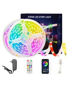 Tira LED 30,48 m ATHONO IC+RGB con control remoto y app