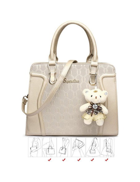 Conjunto de 4 Bolsos de Moda para Mujeres - Negro