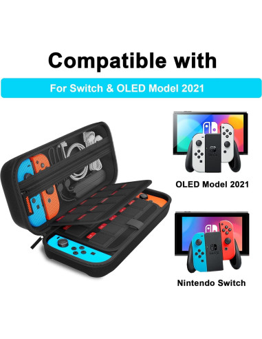 Funda de Transporte Daydayup para Nintendo Switch OLED 20 Cartuchos