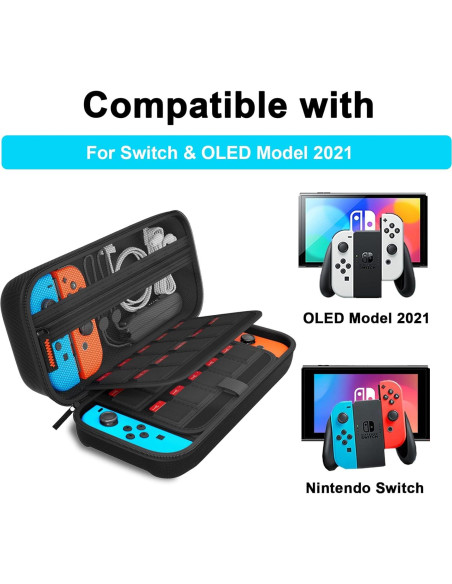 Funda de Transporte Daydayup para Nintendo Switch OLED 20 Cartuchos