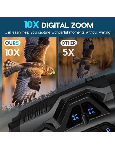 Gafas de Visión Nocturna WISHBETY 4K 3.5" 10X Zoom