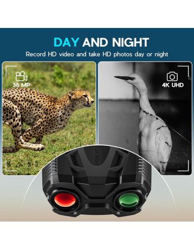 Gafas de Visión Nocturna WISHBETY 4K 3.5" 10X Zoom