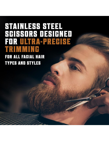 Juego de Peine y Cepillo para Barba Viking Revolution - Natural