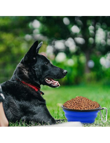 Cuencos Plegables SLSON para Gatos y Perros, 1.01L