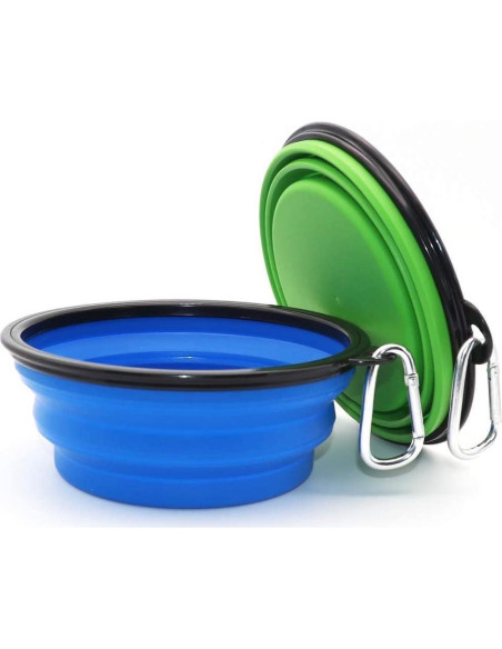 Cuencos Plegables SLSON para Gatos y Perros, 1.01L