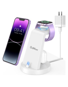 Estación de Carga Rápida 3 en 1 DUMTERR para iPhone y Apple Watch