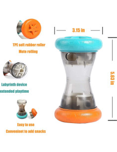 Juguete dispensador de golosinas Aelflane para perros 8x8x14cm 2