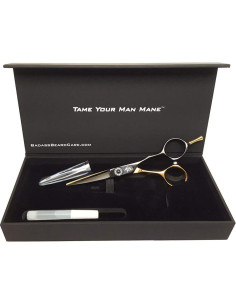 Tijeras de Afeitar Badass Beard Care Oro 13.34 cm Ajustables 2