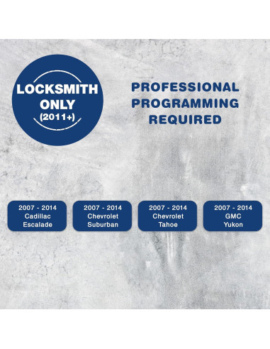 2X Llave Remota KeylessOption para Cadillac y Chevrolet