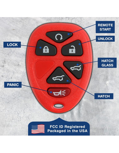 2X Llave Remota KeylessOption para Cadillac y Chevrolet