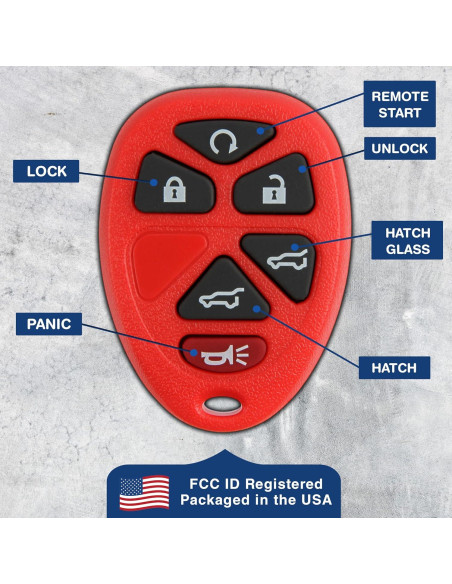 2X Llave Remota KeylessOption para Cadillac y Chevrolet