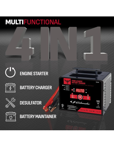 Cargador y Arrancador Schumacher FR01335 4-en-1 200A 12V