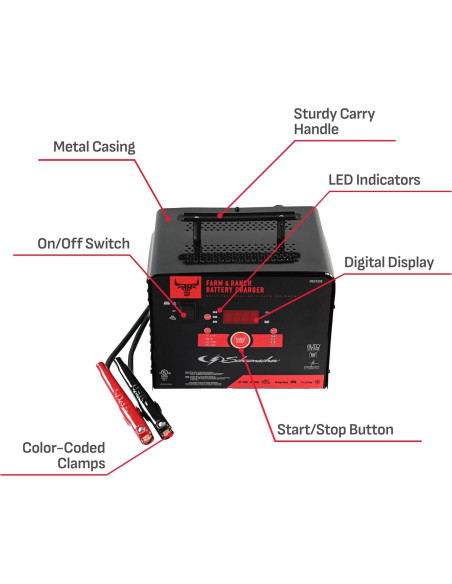 Cargador y Arrancador Schumacher FR01335 4-en-1 200A 12V