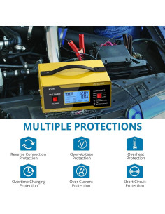 Cargador de Batería Automotriz AUTOUTLET AM551eu 6-24V 10A 2