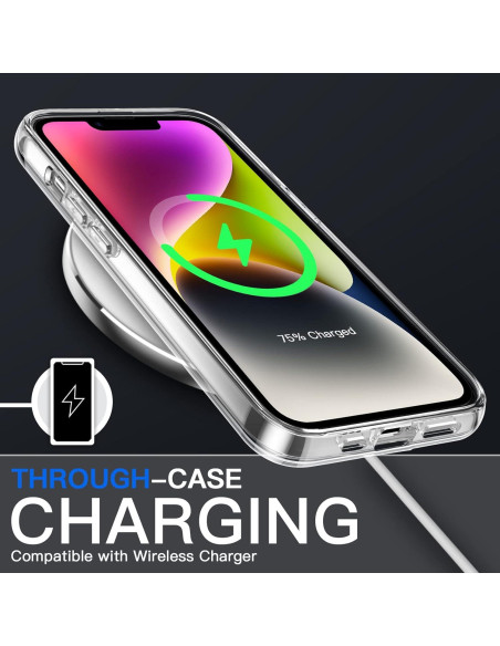 Funda JETech para iPhone 14 6.1" Transparente a Prueba de Golpes