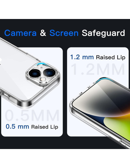 Funda JETech para iPhone 14 6.1" Transparente a Prueba de Golpes