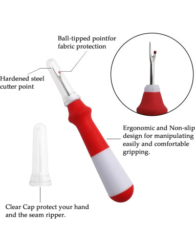 Desgarrador de Costura GDMINLO 3 Piezas Ergonomico 13 cm