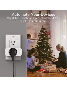 Enchufes Inteligentes TREATLIFE Paquete de 4 WiFi 1800W 2