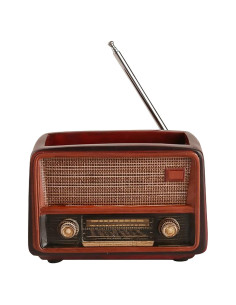 Soporte para bolígrafos Radio Retro Divertida Vida Resina