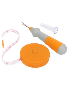 Juego de Desbarbador y Cinta Métrica Fiskars 1.5m
