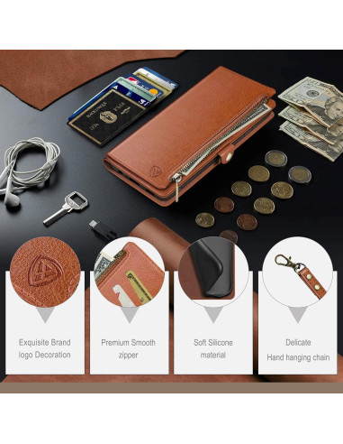 Funda XcaseBar para Samsung S24 Plus con monedero RFID