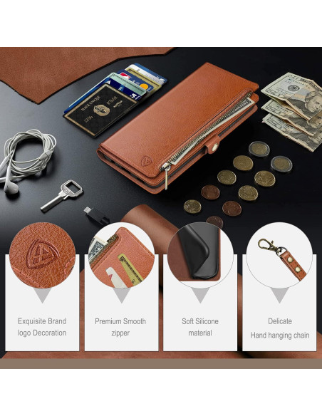 Funda XcaseBar para Samsung S24 Plus con monedero RFID