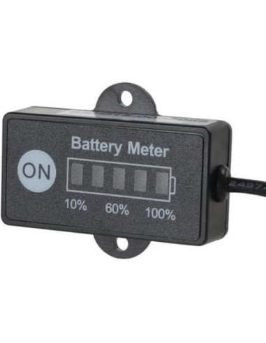 Indicador de Batería 12V Aomlike LED 5 Segmentos Negro