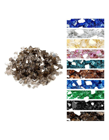 Vidrio para Fuego Onlyfire 4,54 kg Bronce 0,64 cm Reflectante