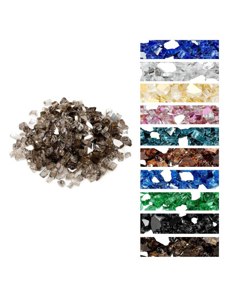 Vidrio para Fuego Onlyfire 4,54 kg Bronce 0,64 cm Reflectante