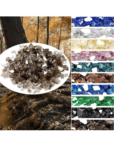 Vidrio para Fuego Onlyfire 4,54 kg Bronce 0,64 cm Reflectante