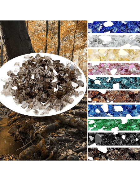 Vidrio para Fuego Onlyfire 4,54 kg Bronce 0,64 cm Reflectante