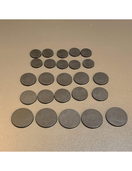 Bases Redondas de Plástico NC EBCO 50 Pcs 25mm 32mm 40mm