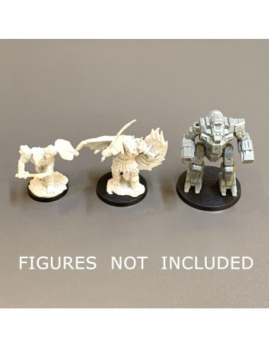 Bases Redondas de Plástico NC EBCO 50 Pcs 25mm 32mm 40mm