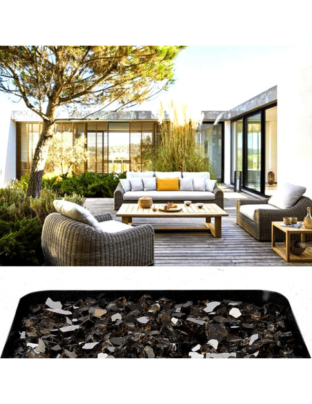 Vidrio para Fuego Onlyfire 4,54 kg Bronce 0,64 cm Reflectante