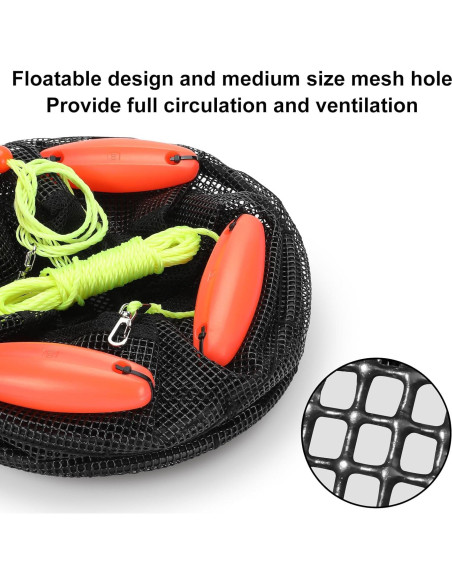 Cesta Flotante Plegable ZenWidea 33x41 cm para Pesca