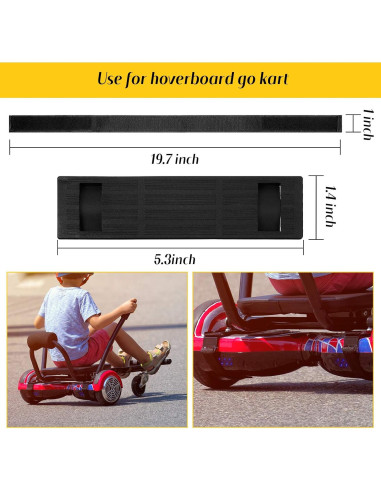 8 Correas Ajustables Frienda para Hoverboard + 4 Protectores